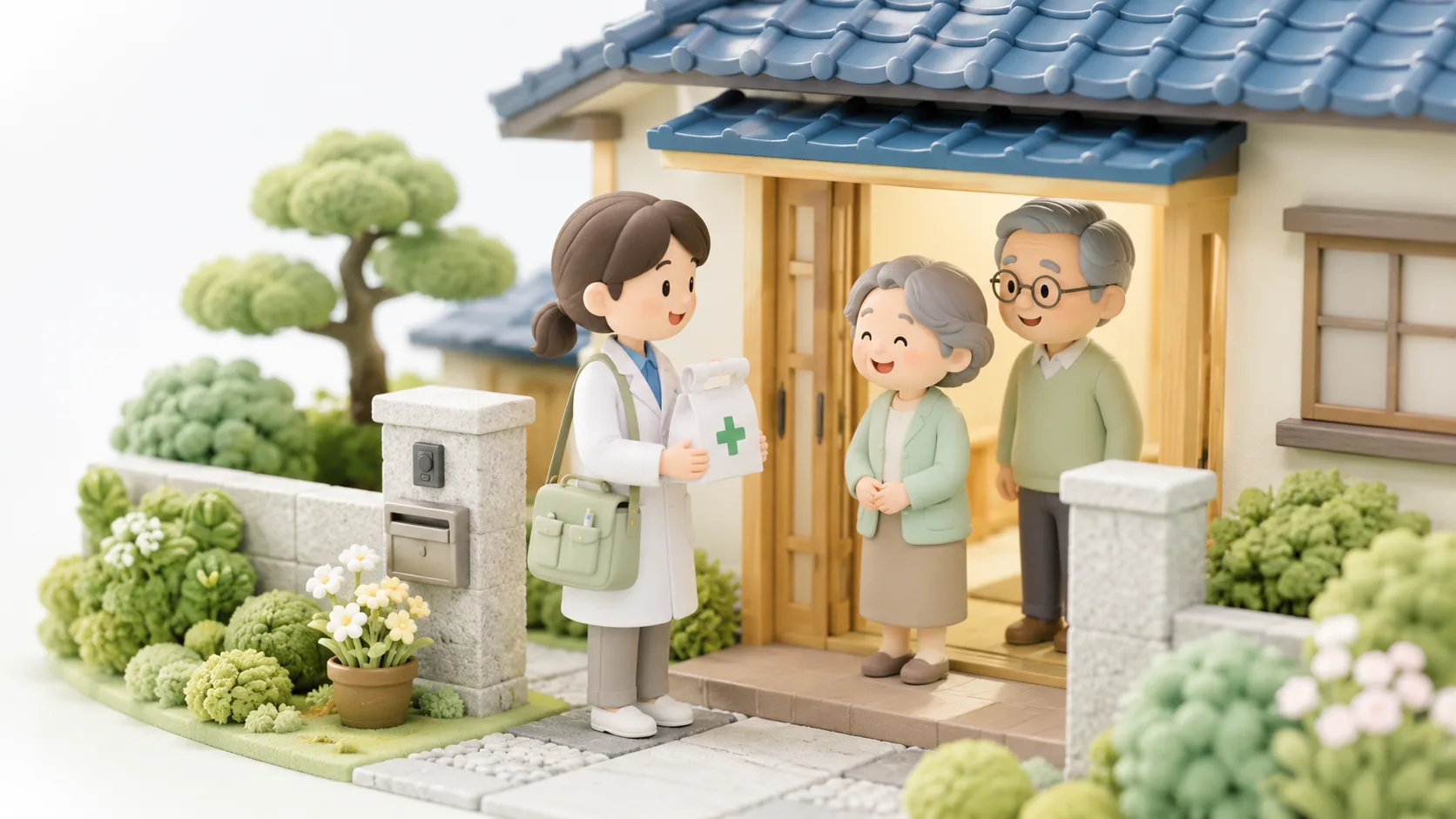 退院後に薬剤師がご自宅へ訪問するイメージ